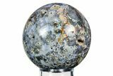 Polished Cosmic Jasper Sphere - Madagascar #255884-1